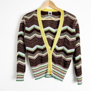 M Missoni Cardigan Classic Zig Zag Pattern Size 46IT (US 10)